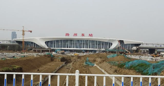 连淮扬镇铁路通车在即扬州4座高铁站从效果图变成实景图