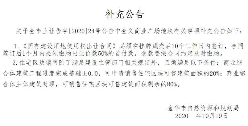 宝龙竞得!金义商业广场329亩地块成功出让!金义迎来超大商住综合体