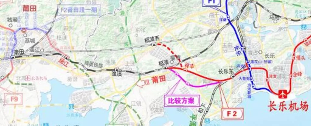 最新规划曝光8条城际铁路2条高铁布局福州莆田宁德平潭规划城际铁路f4