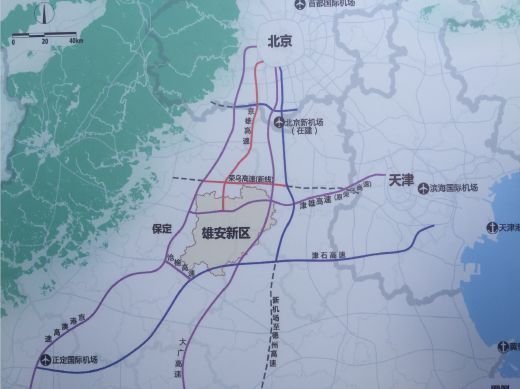 新机场北线高速北京与廊坊最后一段卫星图来了！接入京雄六环！