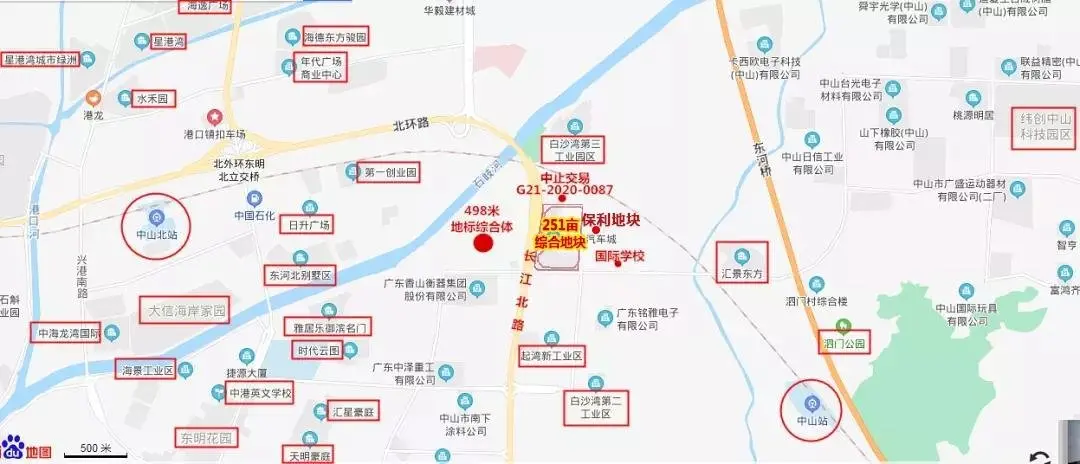 宝龙首进中山！27.5亿拿下岐江新城251亩地标综合体地块！8万㎡购物中心、2万㎡五星级酒店都来了