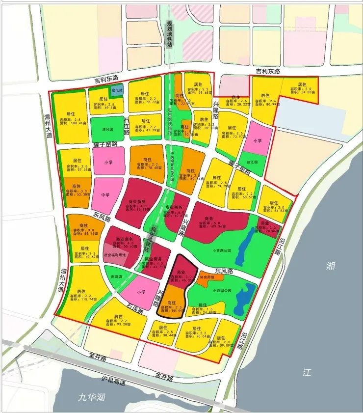 配套设施:九华和平小学,长沙市一中九华中学,九华湖文化公园湘潭