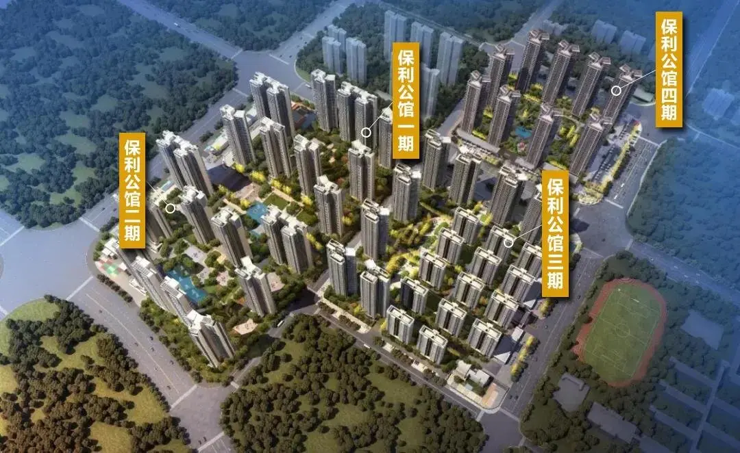 楼盘动态:保利公馆在售三期5幢,建面约96/125㎡,两梯四户,高32层.