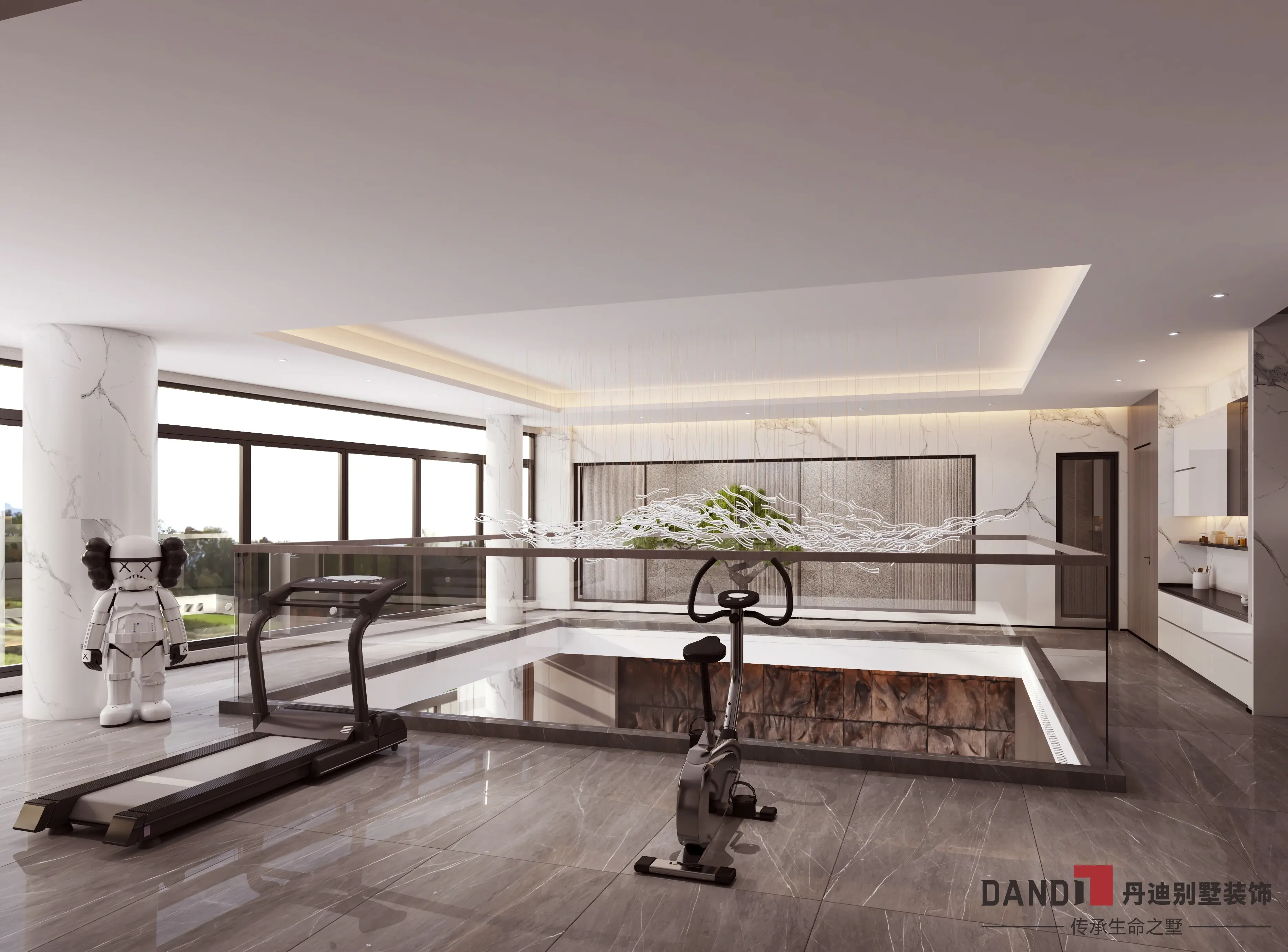 dandi home |700㎡意式轻奢别墅,流淌的艺术创造力