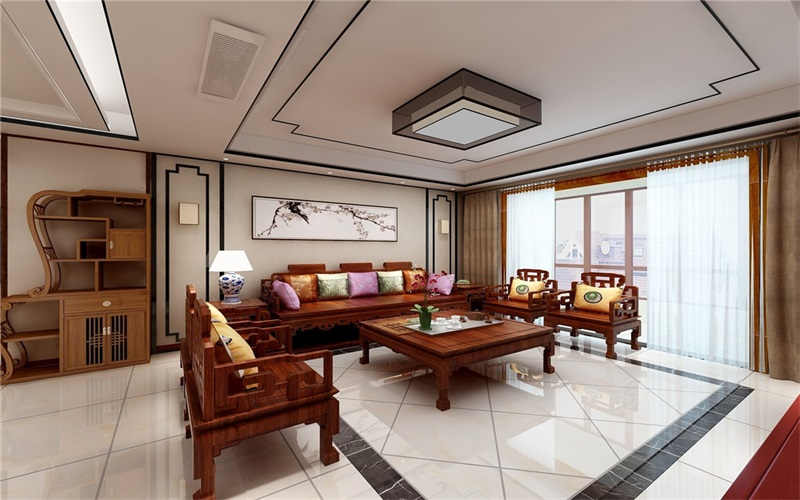 天津的房屋装修设计,145㎡新中式,一家四口开心入住,真幸福
