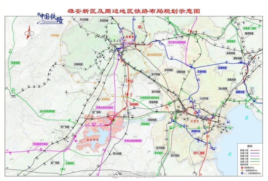 至2035年,规划建设城际铁路4条:分别为 京