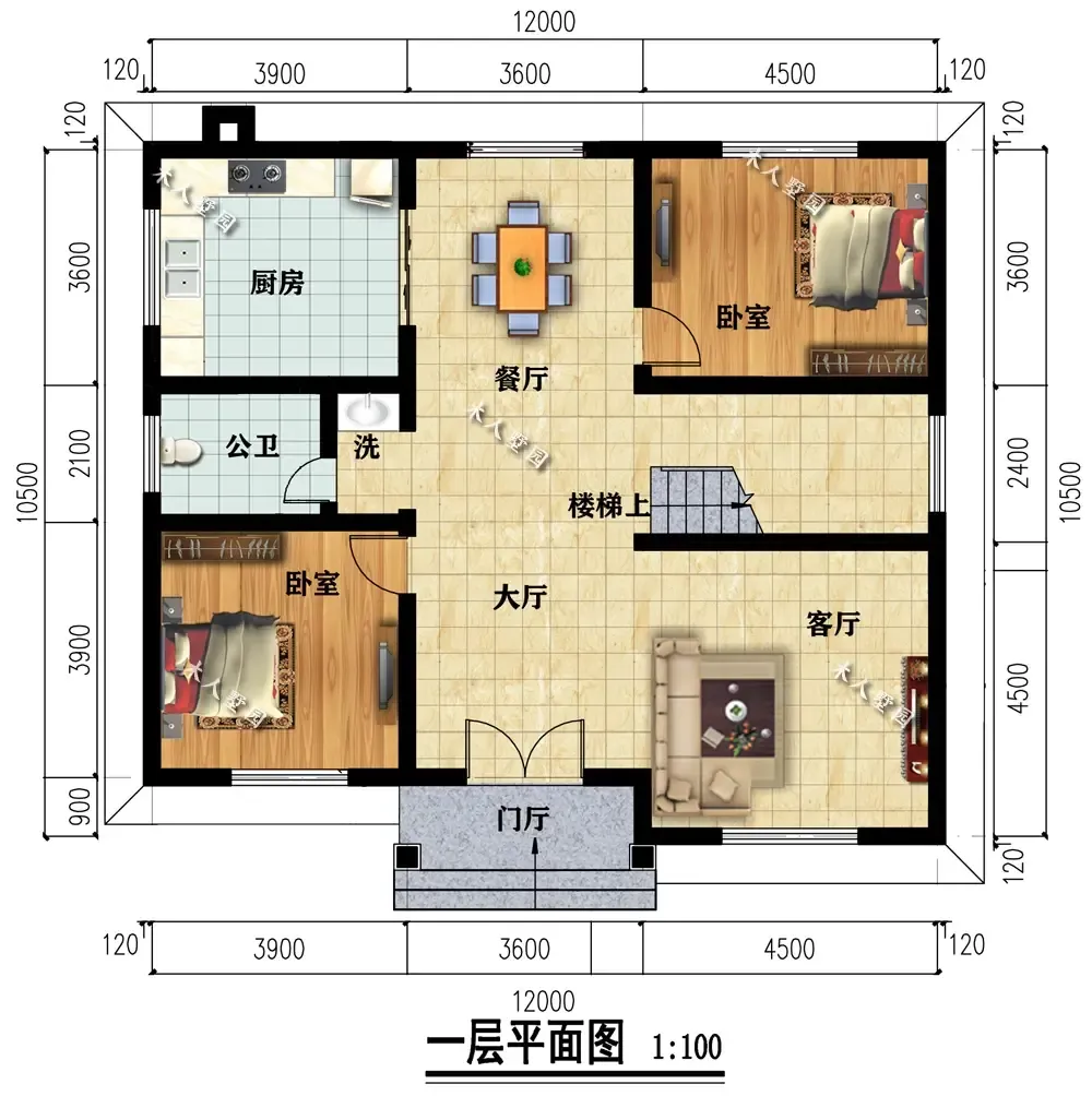 120平左右的二层别墅设计,这3款肯定让你满意,设计师给100分