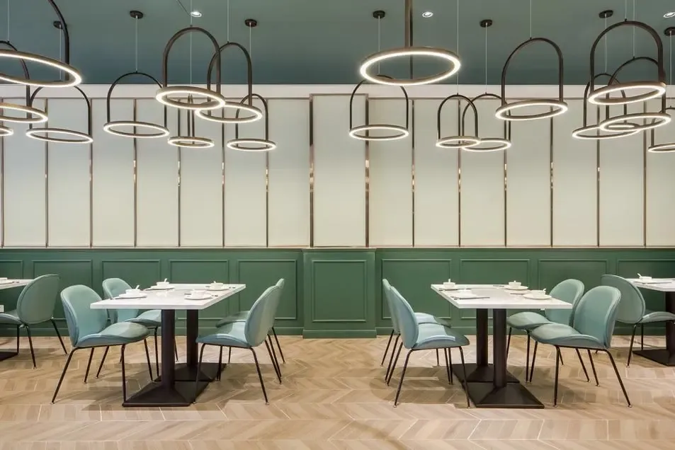 西安600平米时尚西餐厅装修设计效果图