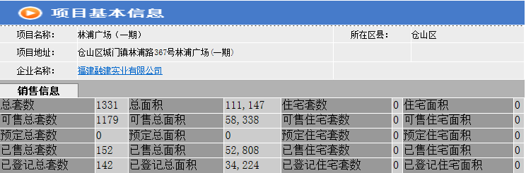 林浦广场（一期）许可证获批