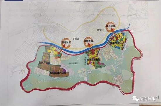 漳州高新区三大片区规划 城市跨江南扩发展恰逢其时