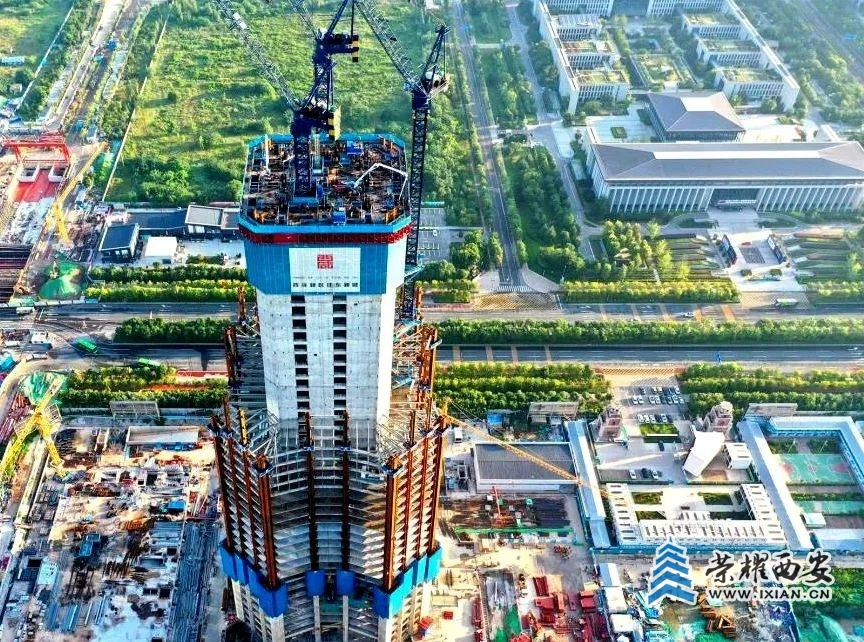 重大突破！中国国际丝路中心大厦项目建设迎来新节点