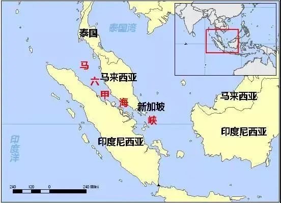 由新加坡,马来西亚和印度尼西亚三国共同管辖马六甲海峡依旧是世界最