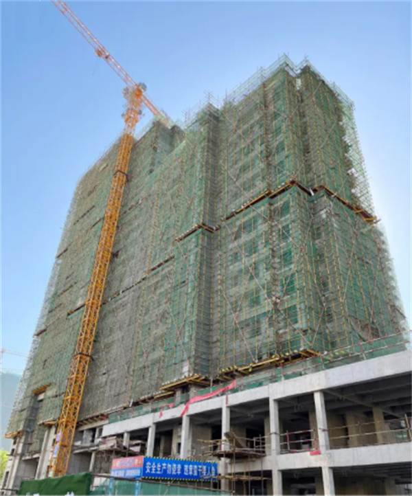民邦·壹號院11月工程进度：1#、2#、3#楼封顶，5#楼21层梁板结构施工完成
