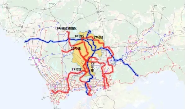 深圳地铁24最新规划南山福田罗湖