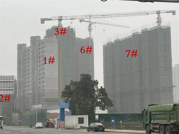 碧桂园·星悦湾12月工程进度：1#、3#、6#、7#楼已封顶，2#、5#在建中