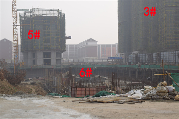 滔古·清风院1月工程项目进度：1#、3#楼主体结构已封顶，5#楼主体搭建中，6#楼车库在建中
