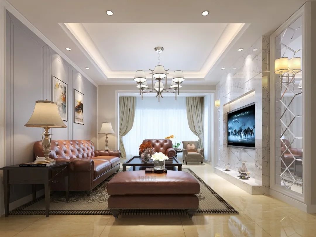 美式风格别墅424平米房子装修效果图-兴创融墅-业之峰装饰北京分公司