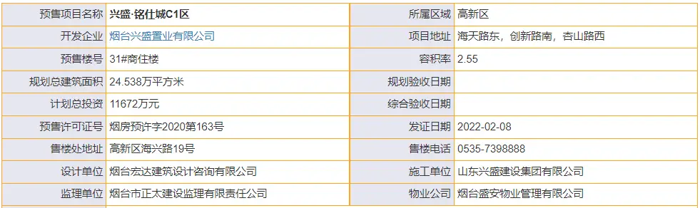 【预售速递】兴盛·铭仕城2栋商住楼拿新预售