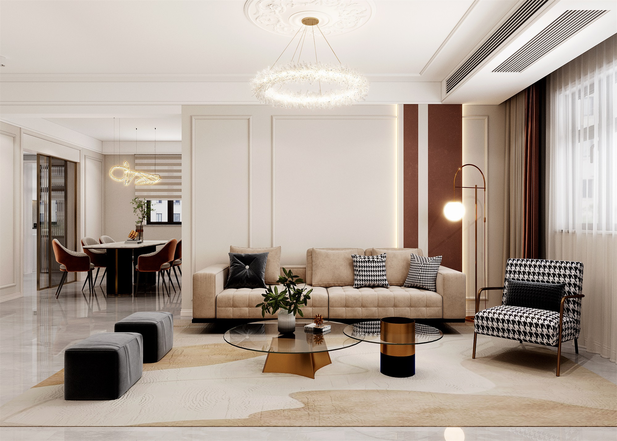 五款暖色客厅装修效果图 让家暖起来 - 装修公司