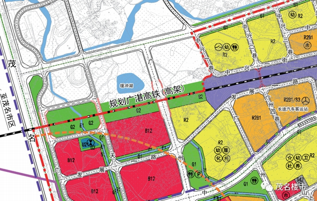 茂名市高铁新城详细规划出炉人口规模823万学校却有这么多