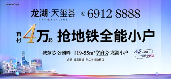 宜商宜办宜自用，龙湖·天玺荟全能小户，首付仅需4万起！