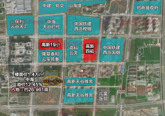 GX3-35-33：中海“软西”摘地，溢价率12.46%
