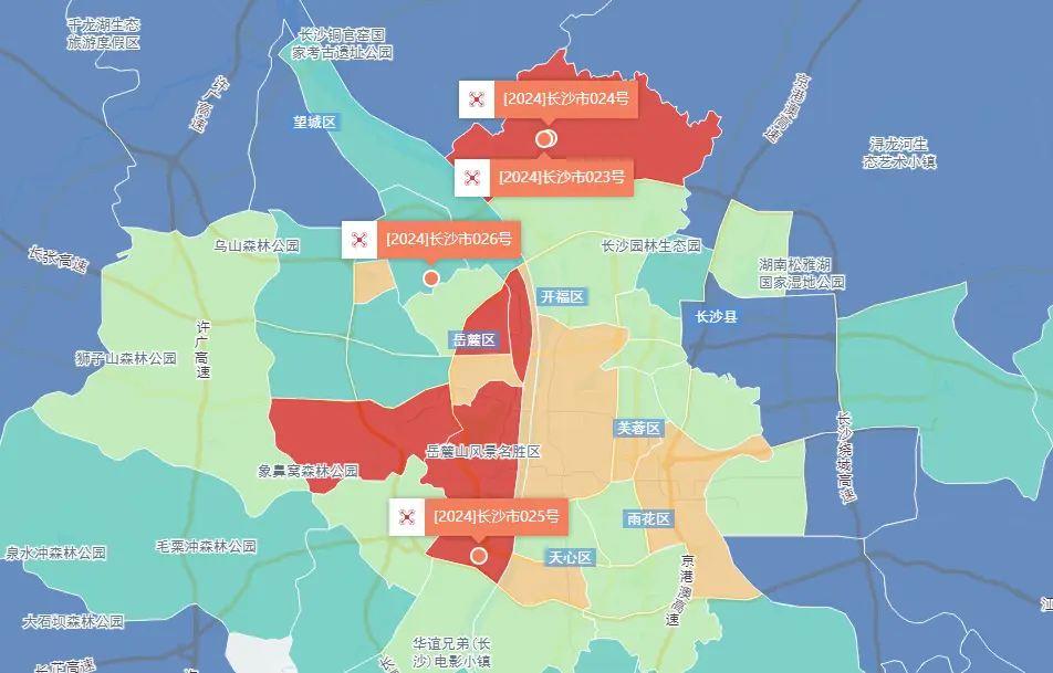 长沙4宗宅地揽金约17.2亿，绿城溢价斩获岳麓洋湖地块