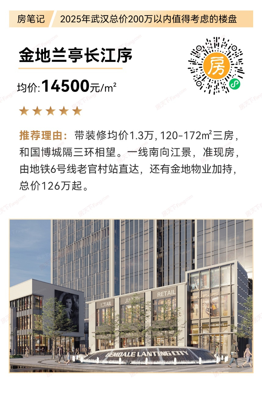 总价200万以内武汉值得推荐的好房（2025年版）