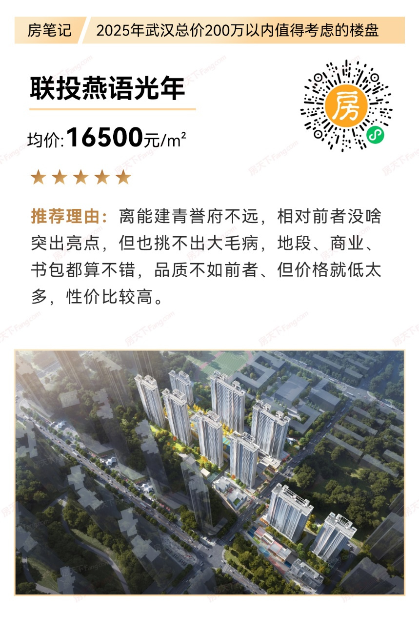 总价200万以内武汉值得推荐的好房（2025年版）