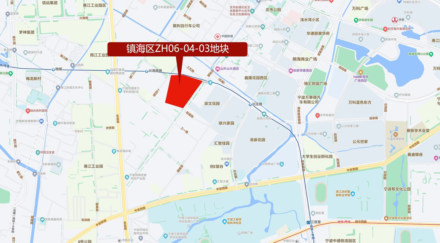 5月9日土拍！容积率低至1.05！甬江科创区商品房宝地花落谁家？