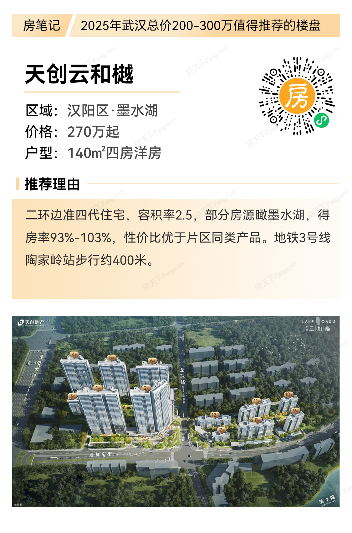 楼盘笔记|2025武汉总价200万-300万好房推荐
