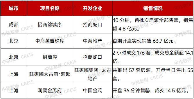 2025年1-5月中国房地产企业销售业绩排行榜