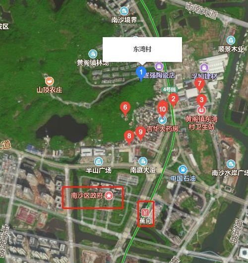 广州外国语学校,华南师范大学第二附属中学,东湾小学,金洲小学,南沙