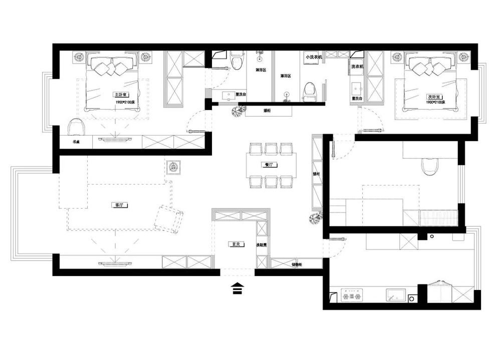 现代风格三居室装修案例，140平米的房子装修多少钱？