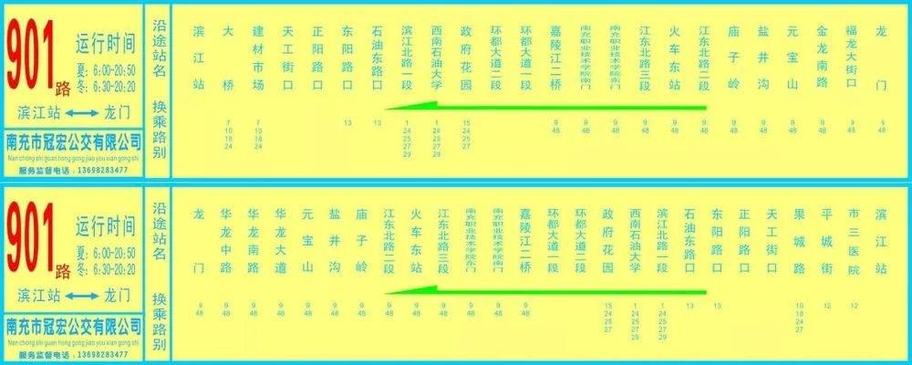 南充最新最全公交路线,站点,时刻表新鲜出炉