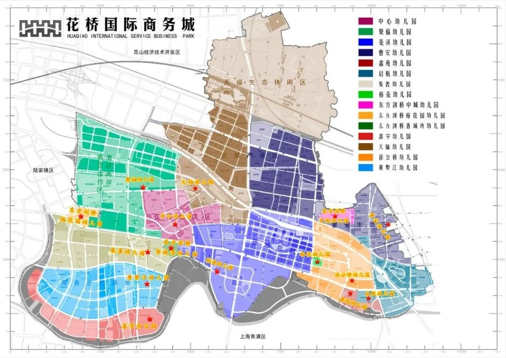 花桥施教区划分