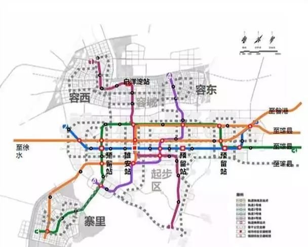 雄安地铁规划6条线!连通徐水,白沟和保定东站