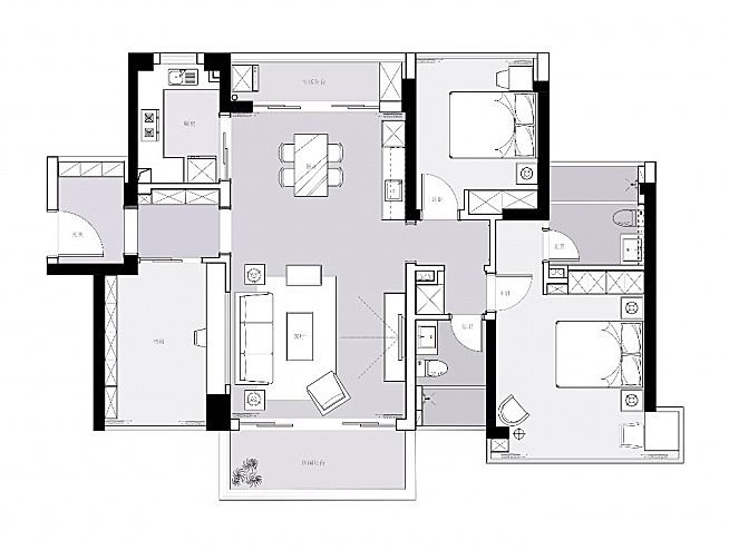 三居室的房子，足足120平米，如果用方式10万元是不是很划算？