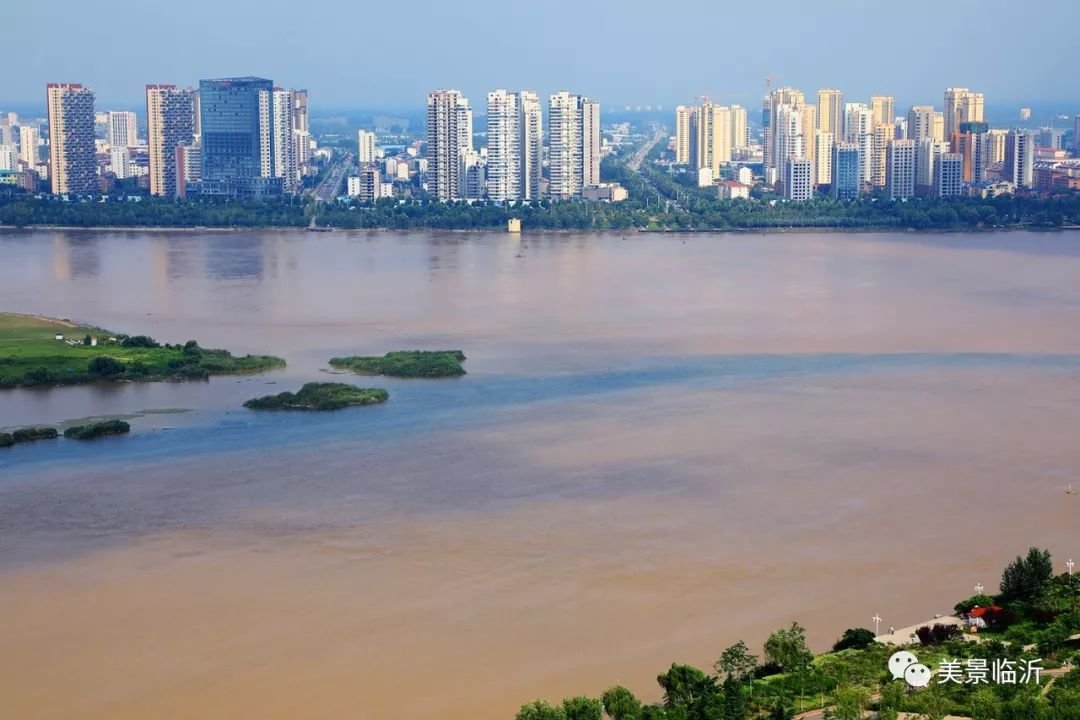 刷屏了!临沂三河口再现"琅琊八景"之"沂水拖蓝"!