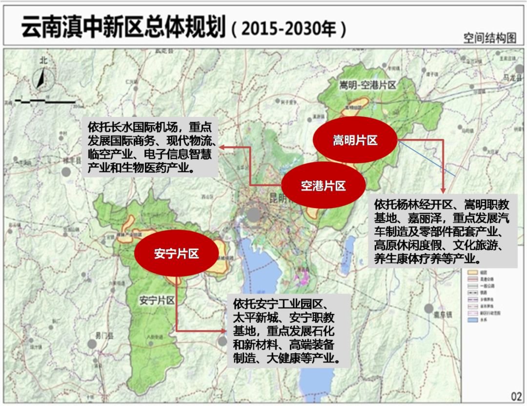 滇中新区产业布局规划