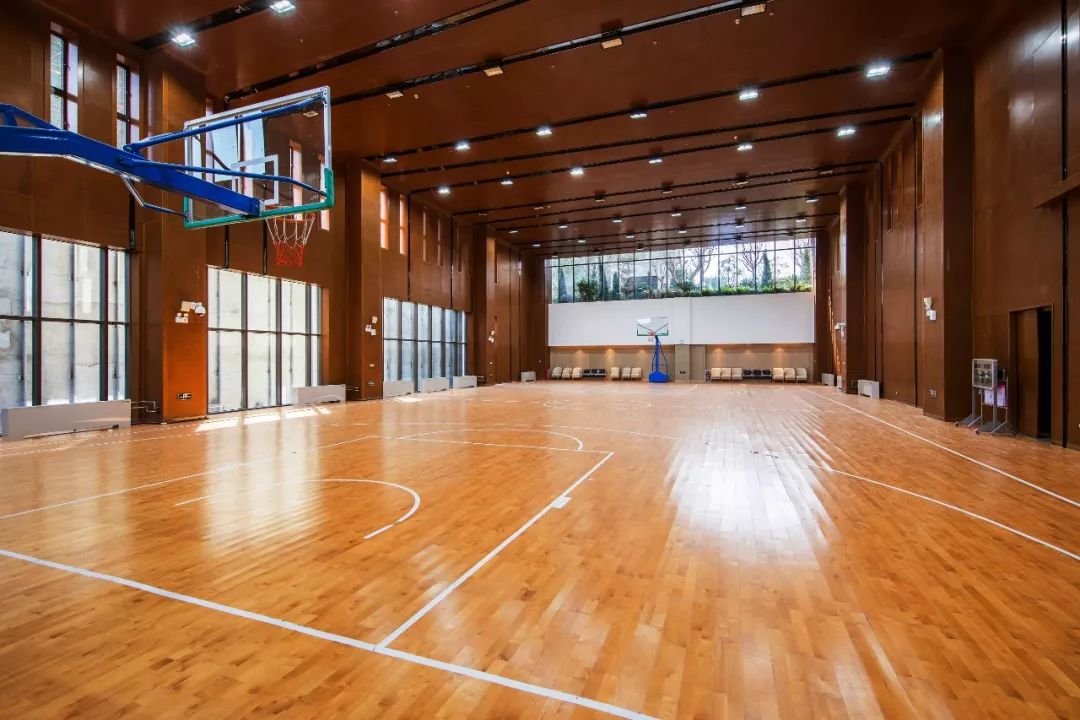 效果图比如,面积达700㎡的室内篮球场,以cba球赛规格专业定制,放在