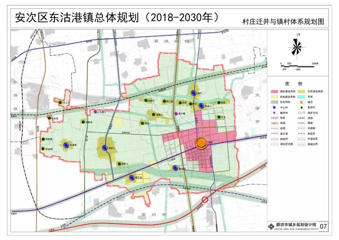 廊坊的乡镇规划显示:安次区29个村庄未来将搬迁合并!