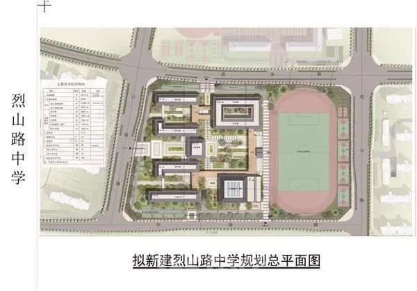 新站区烈山路中学少荃湖板块学府中学环评公示