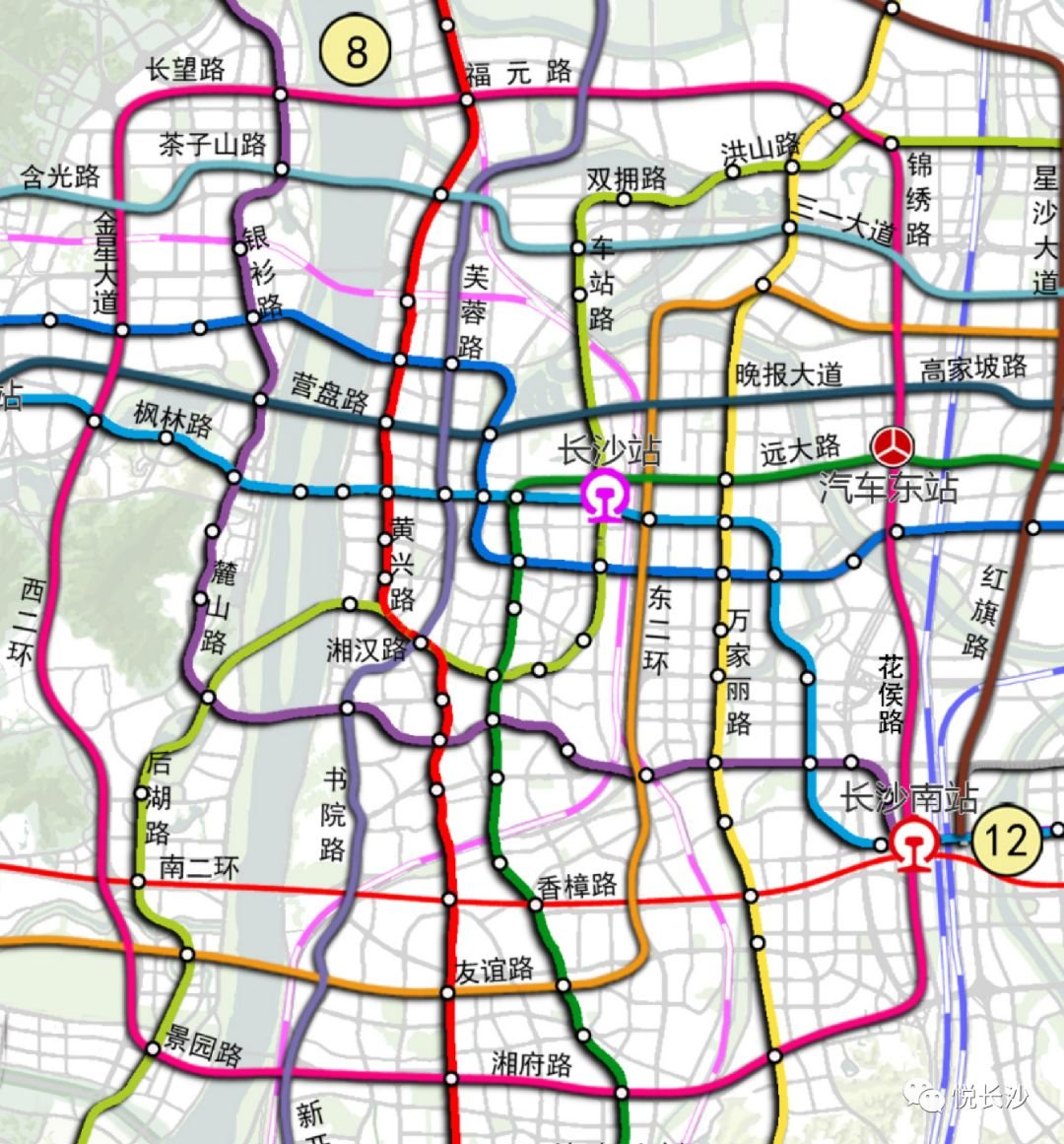 长沙规划18条地铁!线路基本走向公布