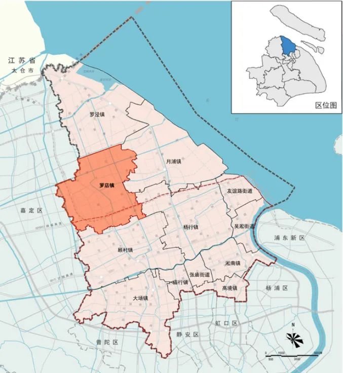罗店镇隶属于上海市宝山区,位于宝山区西北部,南与顾村镇为邻,东与