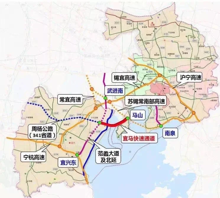 苏锡常南部高速公路太湖隧道是国内最长最宽的水下隧道,隧道南泉,马山