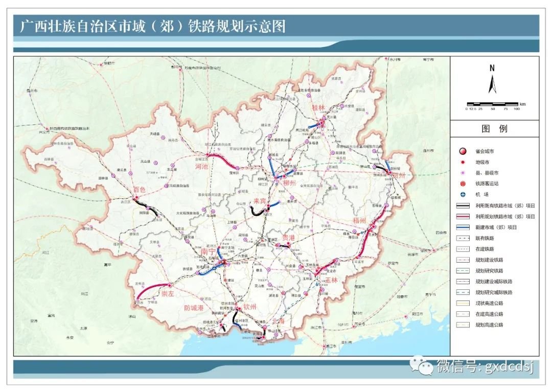 相关规划图截图(来源:广西发改委网站公告附件)当前南宁和扶绥之间