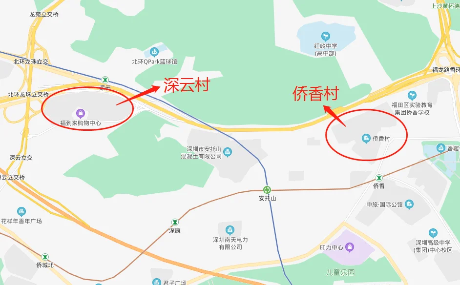 还有一个同样跻身豪宅片区的经适房住宅区—侨香村