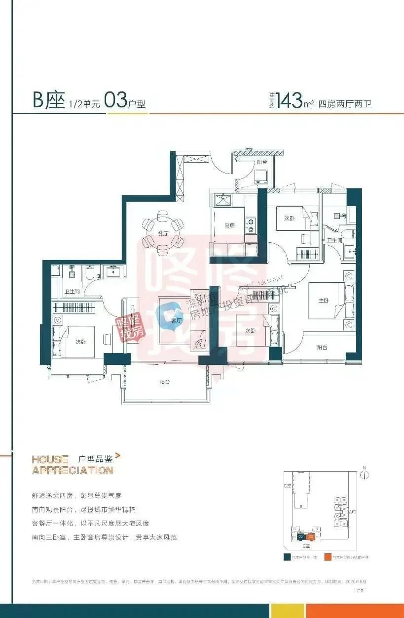 新盘丨蝶变中的笋岗,华润笋岗中心建面约78-143㎡住宅户型分析