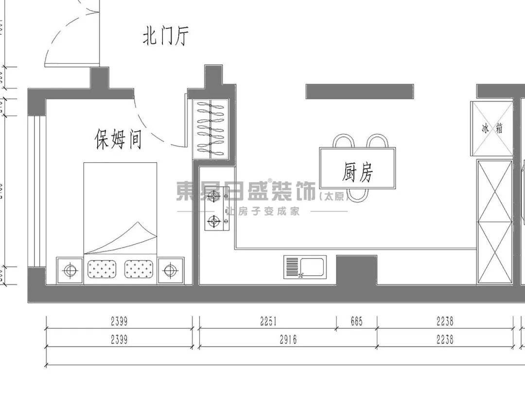 厨房平面布置图